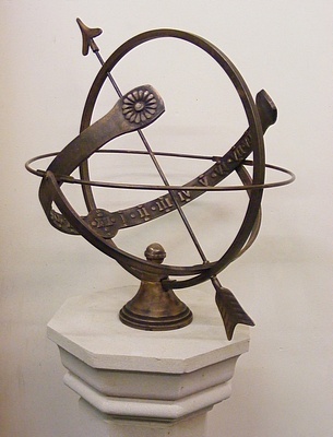 Europa Armillary on Display