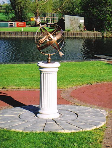 Orbis Armillary on a Doric Pedestal